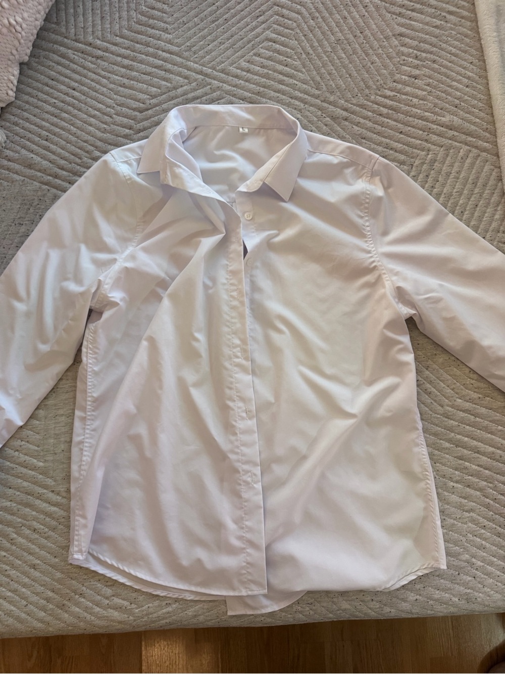 Classic Men's Light Pink Dress Shirt - Unbranded